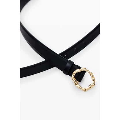 Curea de Damă Desigual „Reprise Zalio” - Piele Naturală, Negru